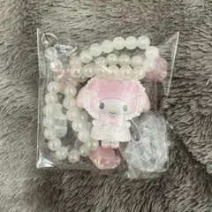 サンリオホワイトフリルデザイン シークレットストラップ マイメロディ