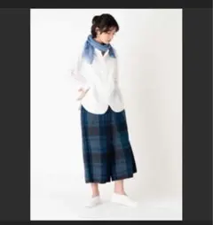 【売約済】plantation プランテーション　ワイド デニムパンツ　ガウチョ plantation ワイド デニムパンツ ガウチョパンツ 売約済