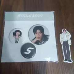 SnowMan 韓国POP-UP 目黒蓮 めめ グッズ 缶バッチ ステッカー