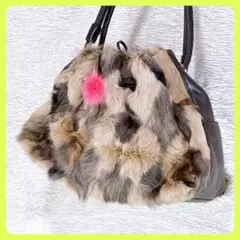 ケイトスペード KateSpade ファー ハンドバッグ ボンボンピンク肩がけ✧