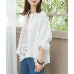 BEARDSLEY 26SS 美品⭐︎シアーカラーレスシャツグレー - メルカリ