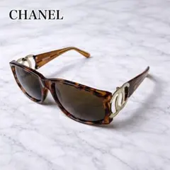 CHANEL Tortoise shell CC logo sunglasses