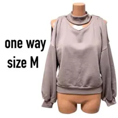 one way チョーカー 裏毛 トップス