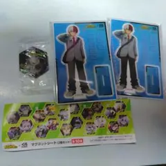 轟焦凍 アクリルスタンド 緑谷 死柄木 マグネットシート2枚セット ① くら寿司