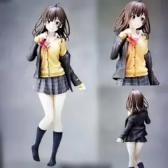 週末セ−ル フィギュア チェック柄スカート 茶髪