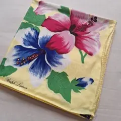 Ralph Lauren ハイビスカス柄スカーフ　大判