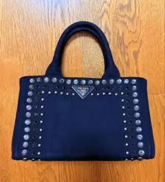 PRADA カナパ S スタッズブラック