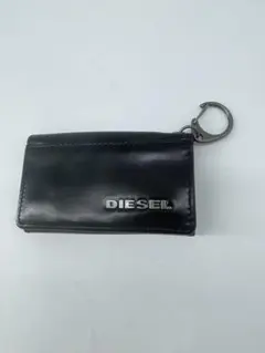 DIESEL キーケース レザー　ブラック　ピンク　6連　y2k ロゴ