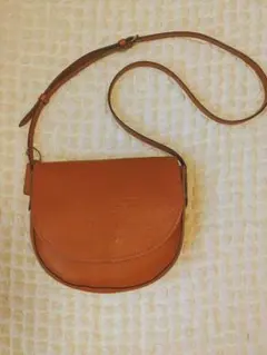COACHI　レザー　ショルダーバック　 キャメル色