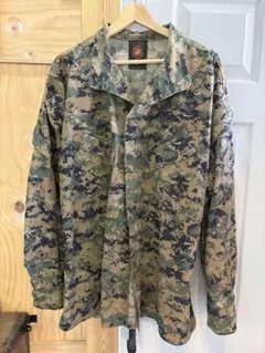 美品】US NAVY アメリカ海軍 戦闘服 ジャケット 階級章ワッペン付き