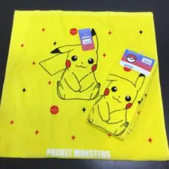 【ポットモンスター】　ピカチュウ　バスタオル　フェイスタオル　2枚セット