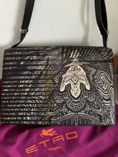 【極美品】ETRO Milano ペイズリーハンドバッグ　本革　ショルダー可能のサムネイル