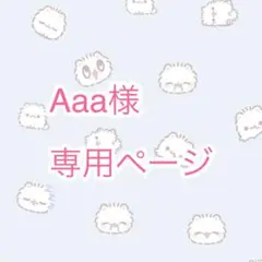 Aaa様専用ページ