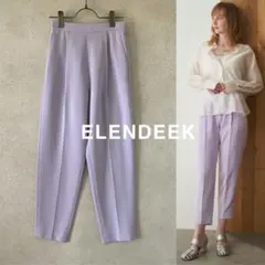 美品 ELENDEEK エレンディーク イージーパンツ　テーパード　パープルのサムネイル
