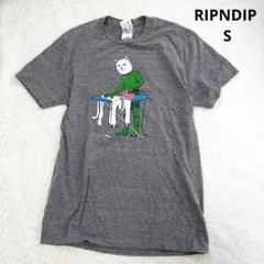 RIPNDIP Tシャツ グレー 猫 グラフィックのサムネイル