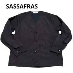 SASSAFRAS ブラック ノーカラージャケット Lサイズ 2026年最新】SASSAFRAS メンズ ノーカラージャケットの人気アイテム