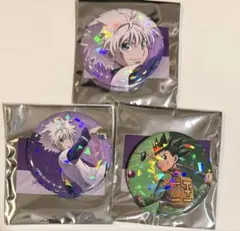 ハンターハンター 戦う背中 ホログラム缶バッジ ゴン キルア