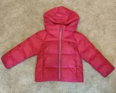 ポロ・ラルフローレン フード付きダウンコート ピンク　RALPHLAUREN
