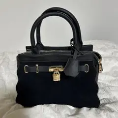 セシルマクビー CECIL McBEE バッグ ベロア ブラック 黒