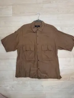 COMME CA ISM 半袖シャツ ブラウン Mサイズのサムネイル