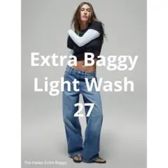 The Hailey Jean Extra Baggy ライトウォッシュ 27のサムネイル