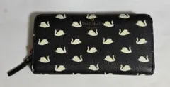 【kate spade】 New York 白鳥柄 長財布