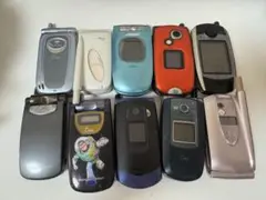 au (エーユー) 折りたたみ式携帯電話 10台セット(C)