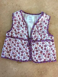 ZARA 花柄 ベビーベスト 2-3歳98