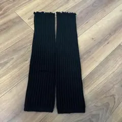 レッグウォーマー ブラック フリーサイズ