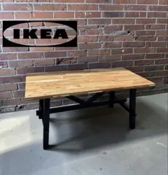 【福岡市近郊限定】IKEA ダイニングテーブル　美品　SKOGSTAのサムネイル