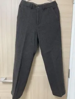 BEAMS ウールスラックス ダークブラウン S