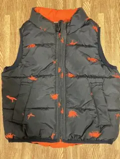 baby GAP 恐竜柄リバーシブルダウンベスト 18-24ヶ月