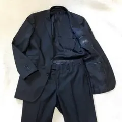 BURBERRY BLACK LABEL スーツL ブラック シャドーストライプ