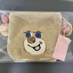 【新品未使用】ラブラリーバイフェイラー ドアップテディガール 耳付き巾着　タグ付