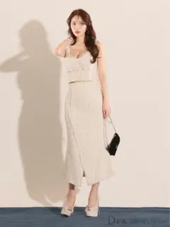 【DEA.by ROBE de FLEURS】ツイード セットアップ アイボリー