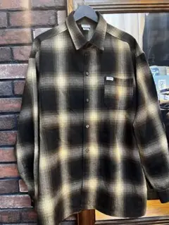 caltop オンブレチェック長袖シャツ