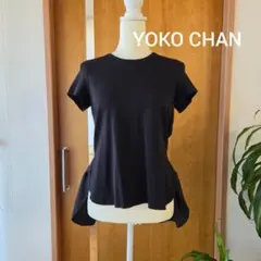 YOKO CHAN バックティアード 半袖カットソー ブラック バックリボンのサムネイル
