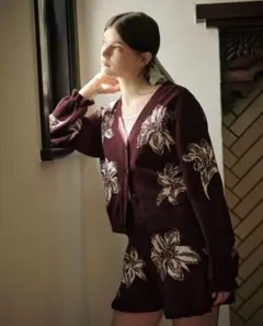 GELATO PIQUE 花柄ニットカーディガン ILSÉEのサムネイル