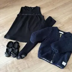 セレモニー　入所式　冠婚葬祭　入学式　結婚式　ワンピース　ボアジャケット　セット