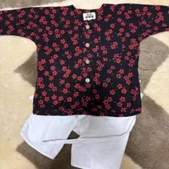 御輿　鯉口シャツ　股引　はんたこ　ダボシャツ　2〜3歳　甚平セット 祭り　神輿