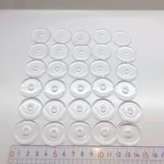 アクセサリーパーツ　アクリルパーツ　ドーナツ型　30個