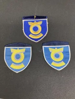 【PX品】航空自衛隊 警備犬 ワッペン パッチ 3枚セット（Pピンバッジ付き）のサムネイル