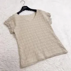 IENA イエナ　半袖ニット　ベージュのサムネイル