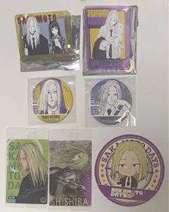 サカモトデイズ　神々廻　タワレコ　缶バッジ　アクリルバッジ　ウエハースカード