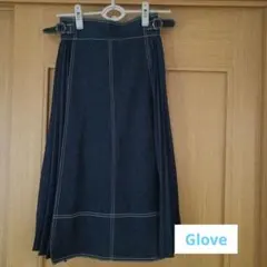 globe プリーツデニムスカート 美品　Sサイズ