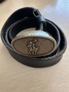 ポロラルフローレン レザーベルト ポニーロゴバックル 本革
