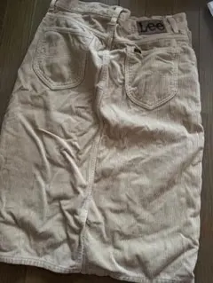 Lee コーデュロイ タイトスカート M ベージュ