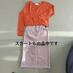 AZUL BY MOUSSY　オレンジ　薄手ニット　Mサイズ