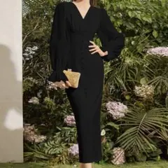 SHEIN シーイン パーティー ドレス 結婚式 お呼ばれ ロングワンピース