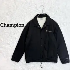 【Champion】チャンピオン　コーチジャケット　裏地ボア　M 黒　アウター